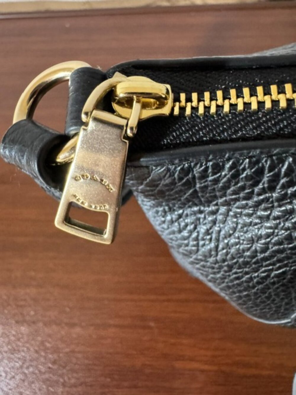 Coach Kelsey Satchel Black Pebbled Leather Gold Hardware NWOT Pristine Crossbody - Picture 9 of 11